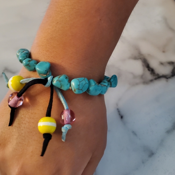 Turquoise Chunky Nugget Bracelet - Picture 4 of 10